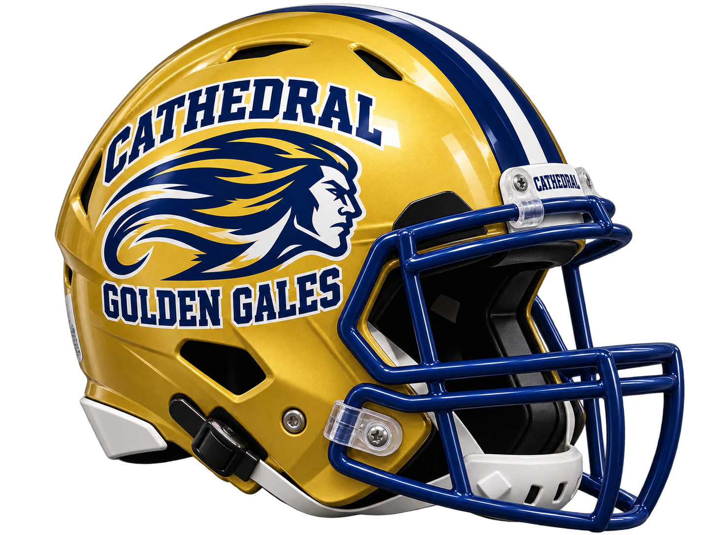 Cathedral Golden Gales helmet