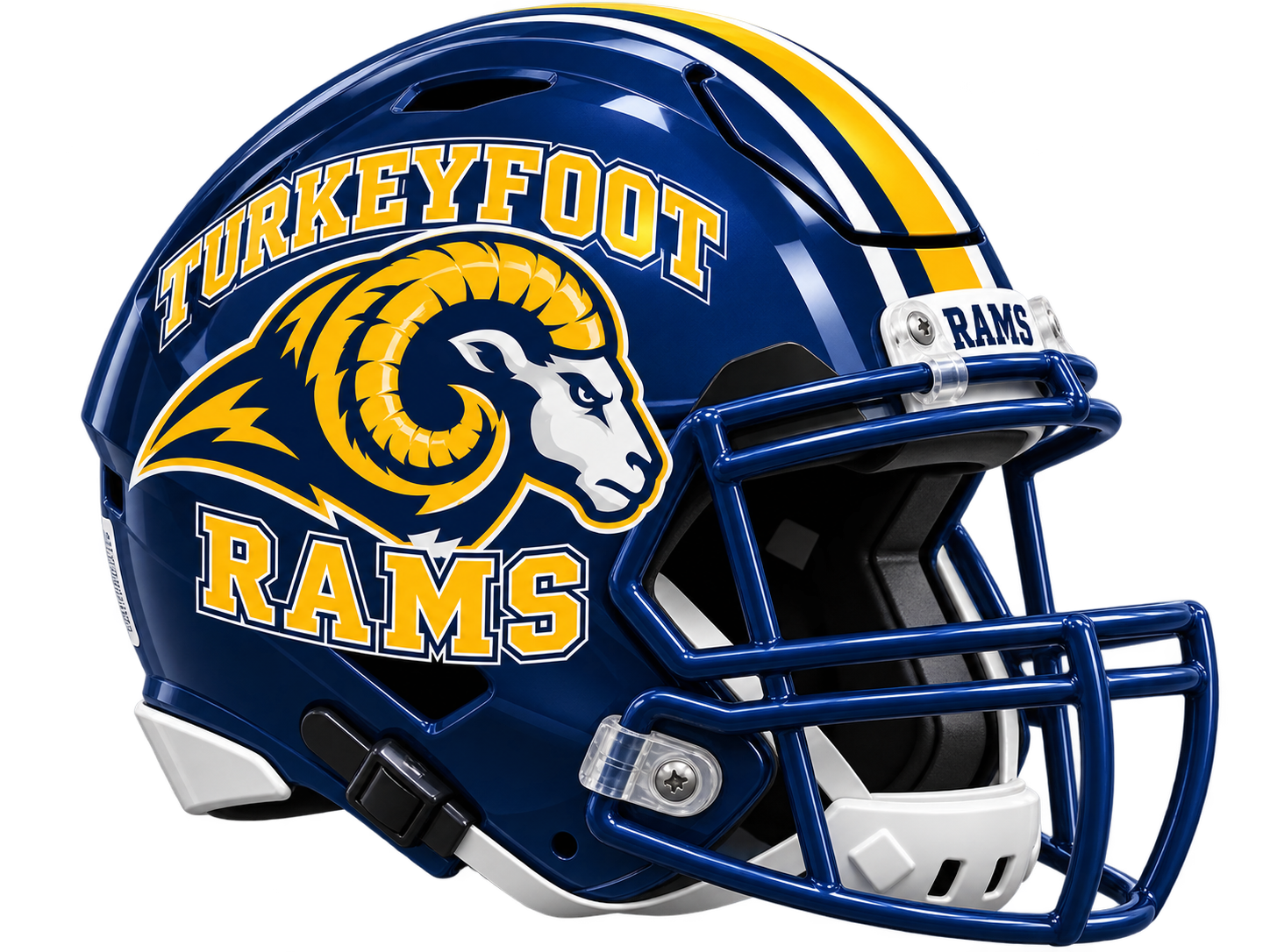 Turkeyfoot Rams helmet